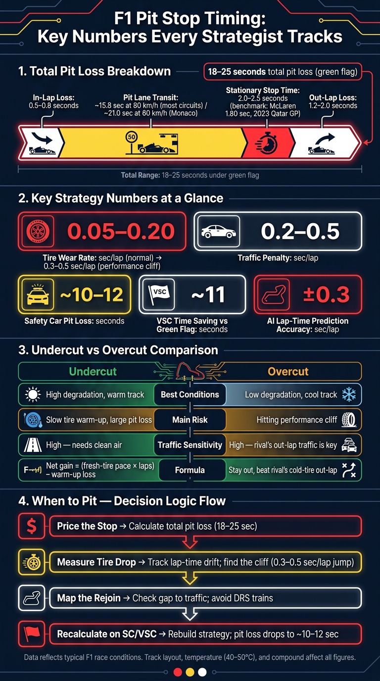 F1 Pit Stop Timing: Key Numbers Every Strategist Tracks