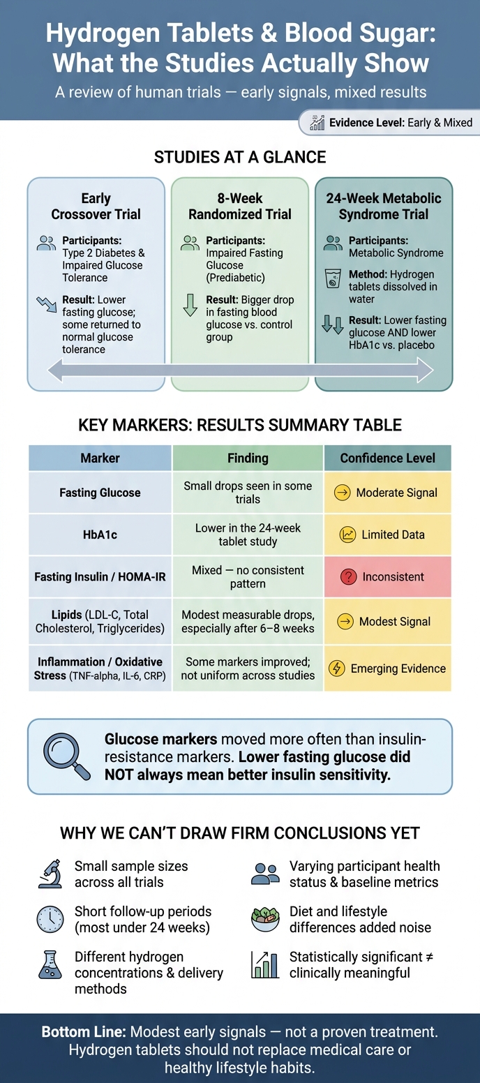 Hydrogen Tablets & Blood Sugar: What the Studies Actually Show