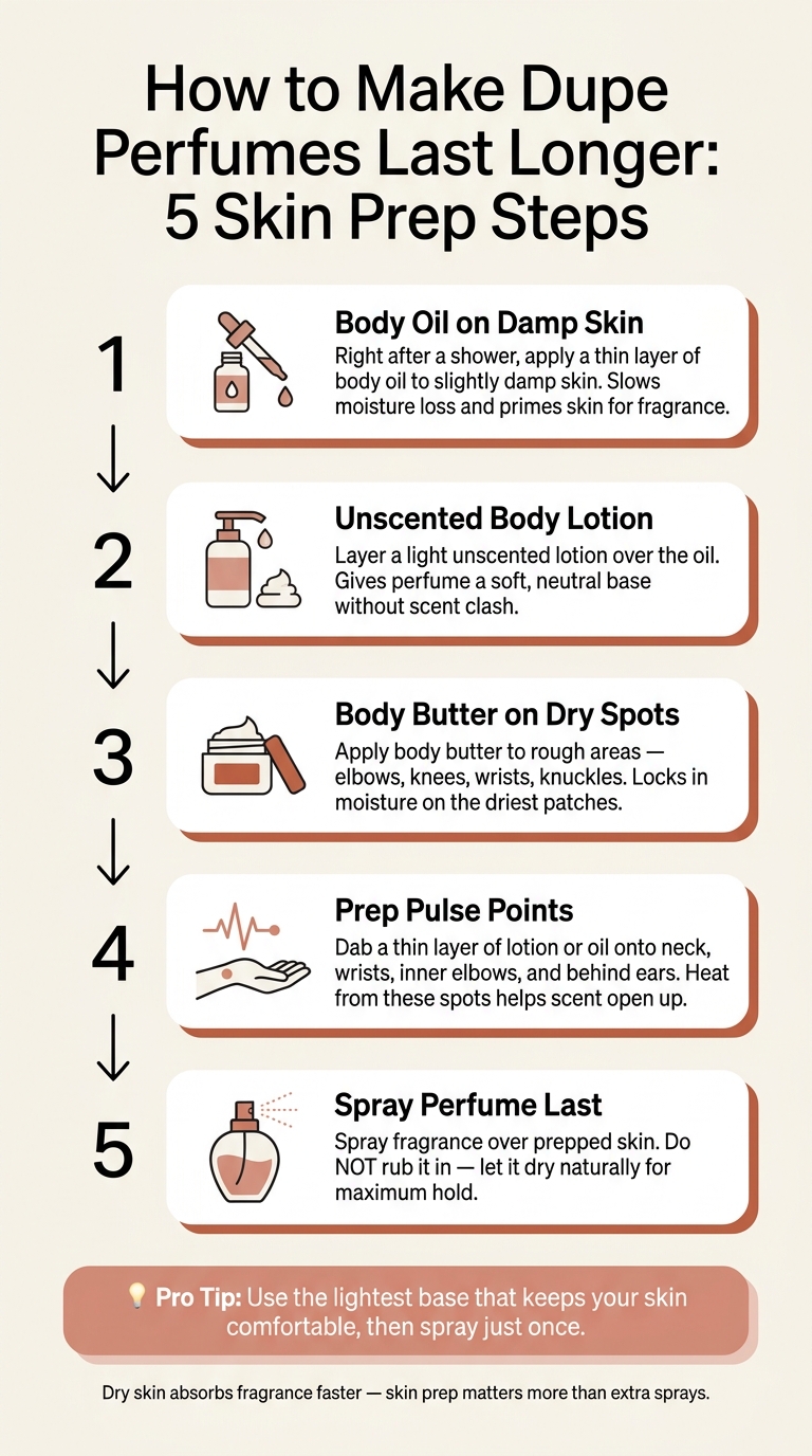 How to Make Dupe Perfumes Last Longer: 5 Skin Prep Steps
