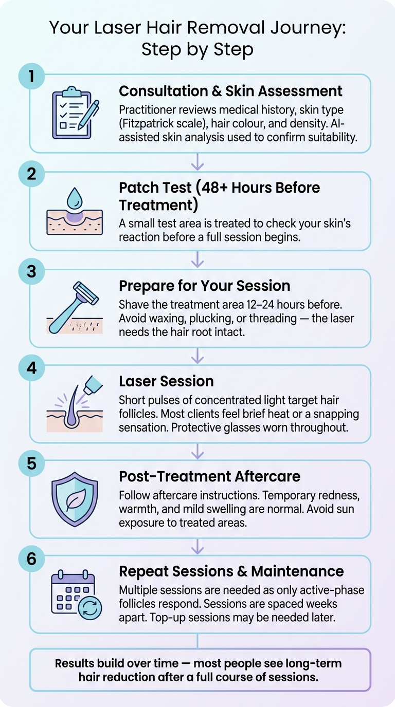 Laser Hair Removal: Step-by-Step Process Guide