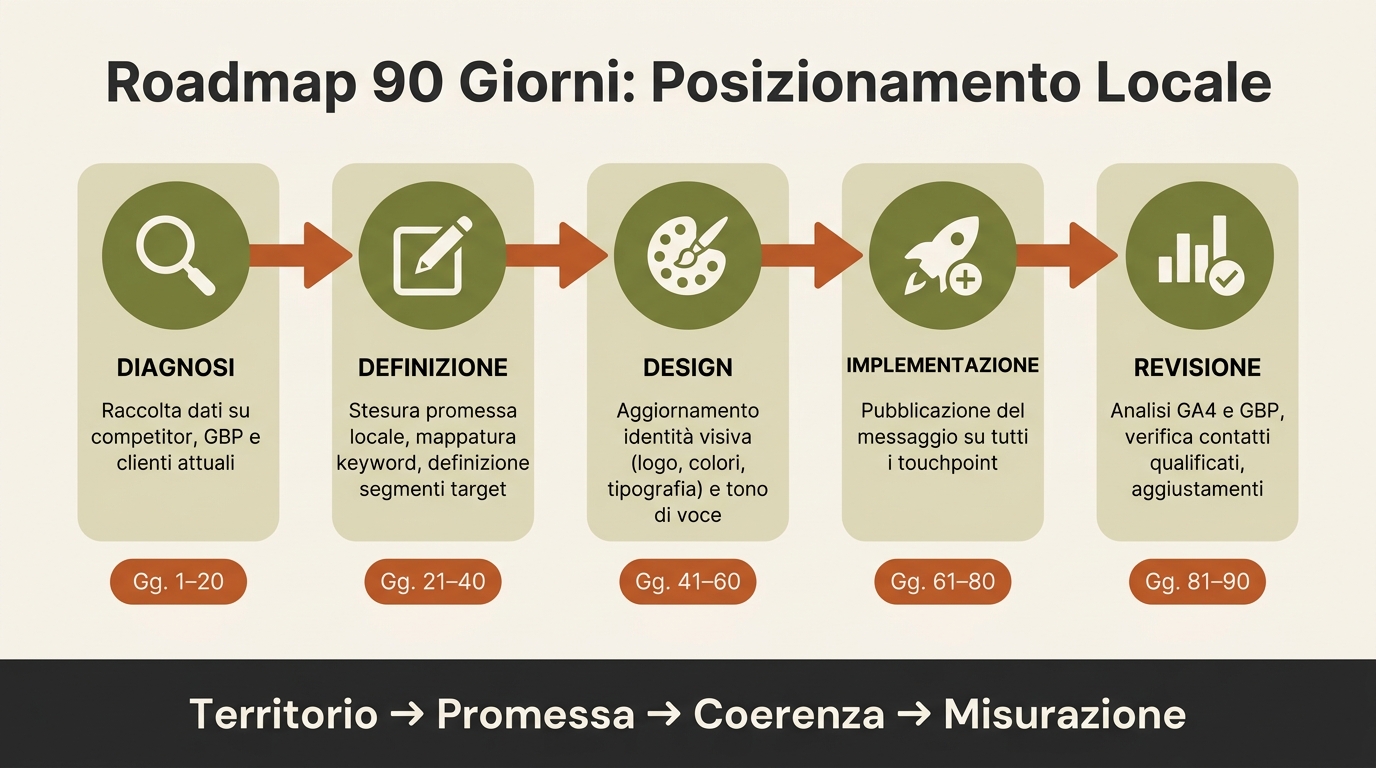 Come posizionare il tuo brand nel mercato locale 1 Roadmap 90 giorni per il posizionamento locale