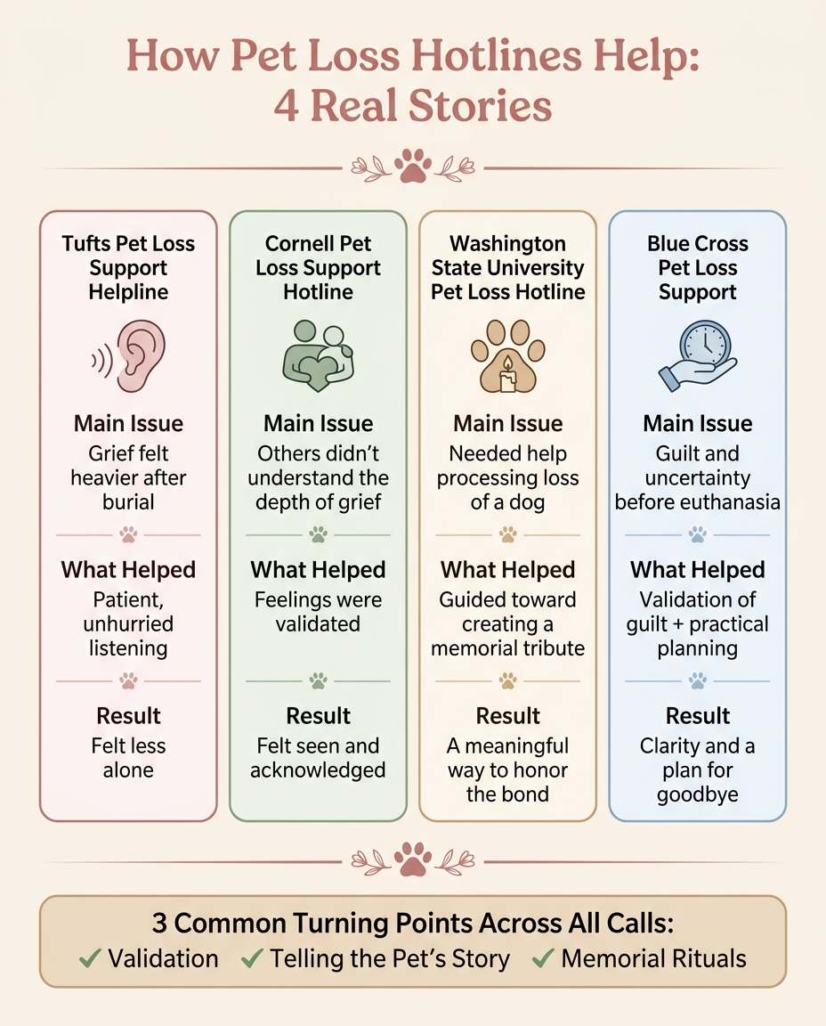 Pet Loss Hotlines Compared: What Each Support Line Offers
