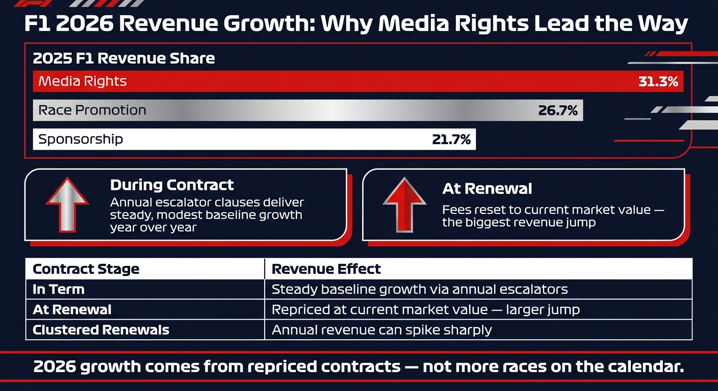 F1 2026 Revenue Streams: Media Rights vs. Race Promotion vs. Sponsorship