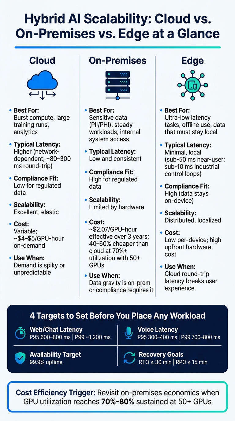 Hybrid AI Workload Placement: Cloud vs. On-Premises vs. Edge