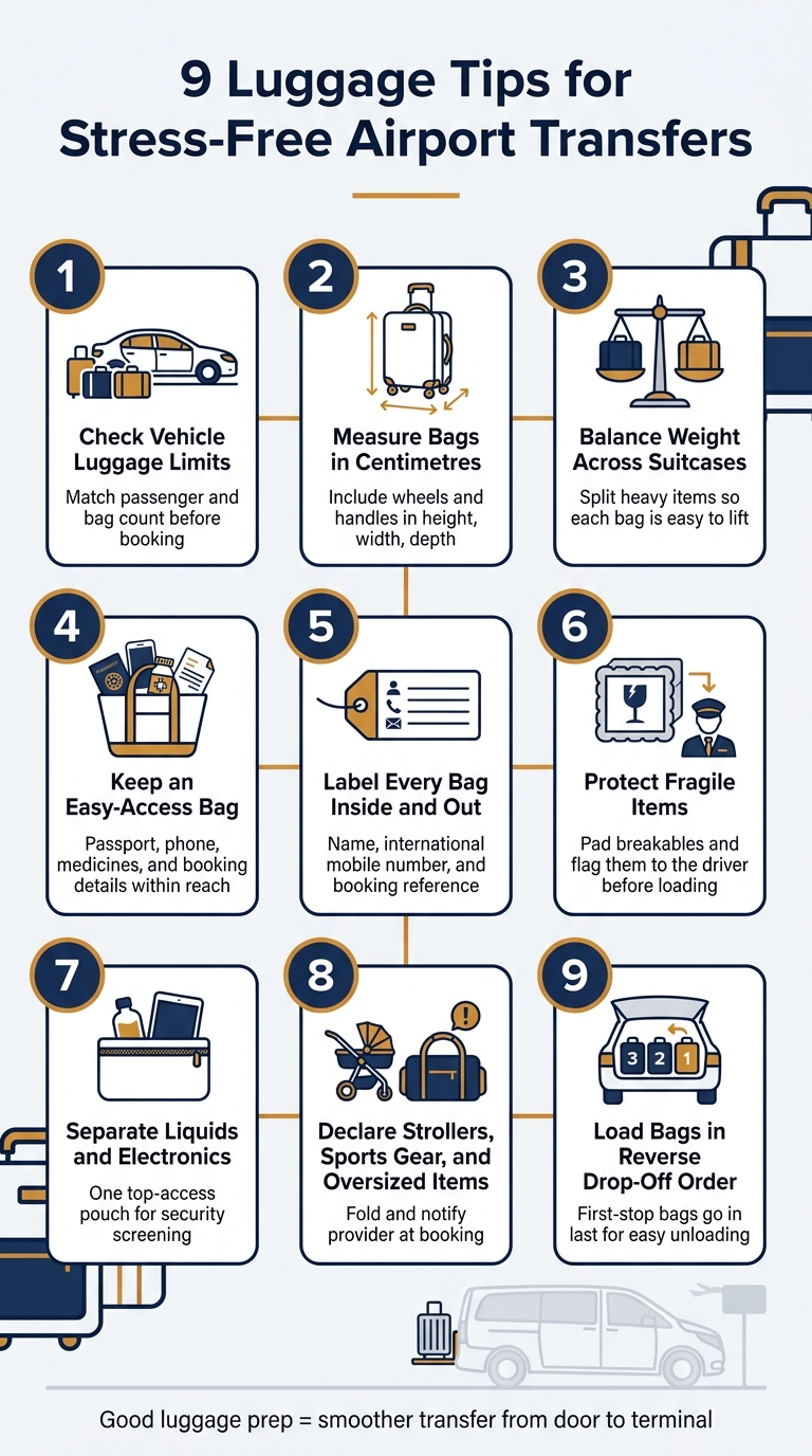 9 Luggage Tips for Stress-Free Airport Transfers
