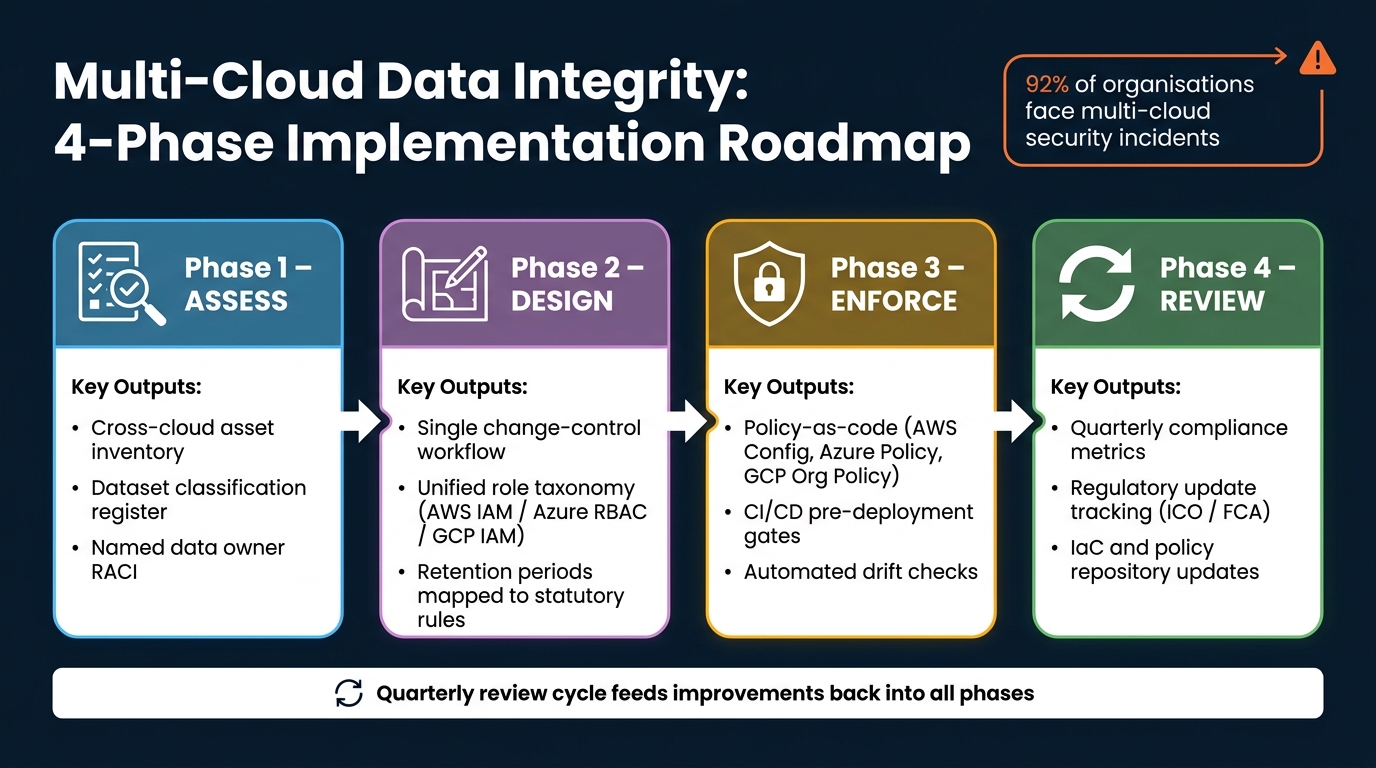 Multi-Cloud Data Integrity: 4-Phase Implementation Roadmap