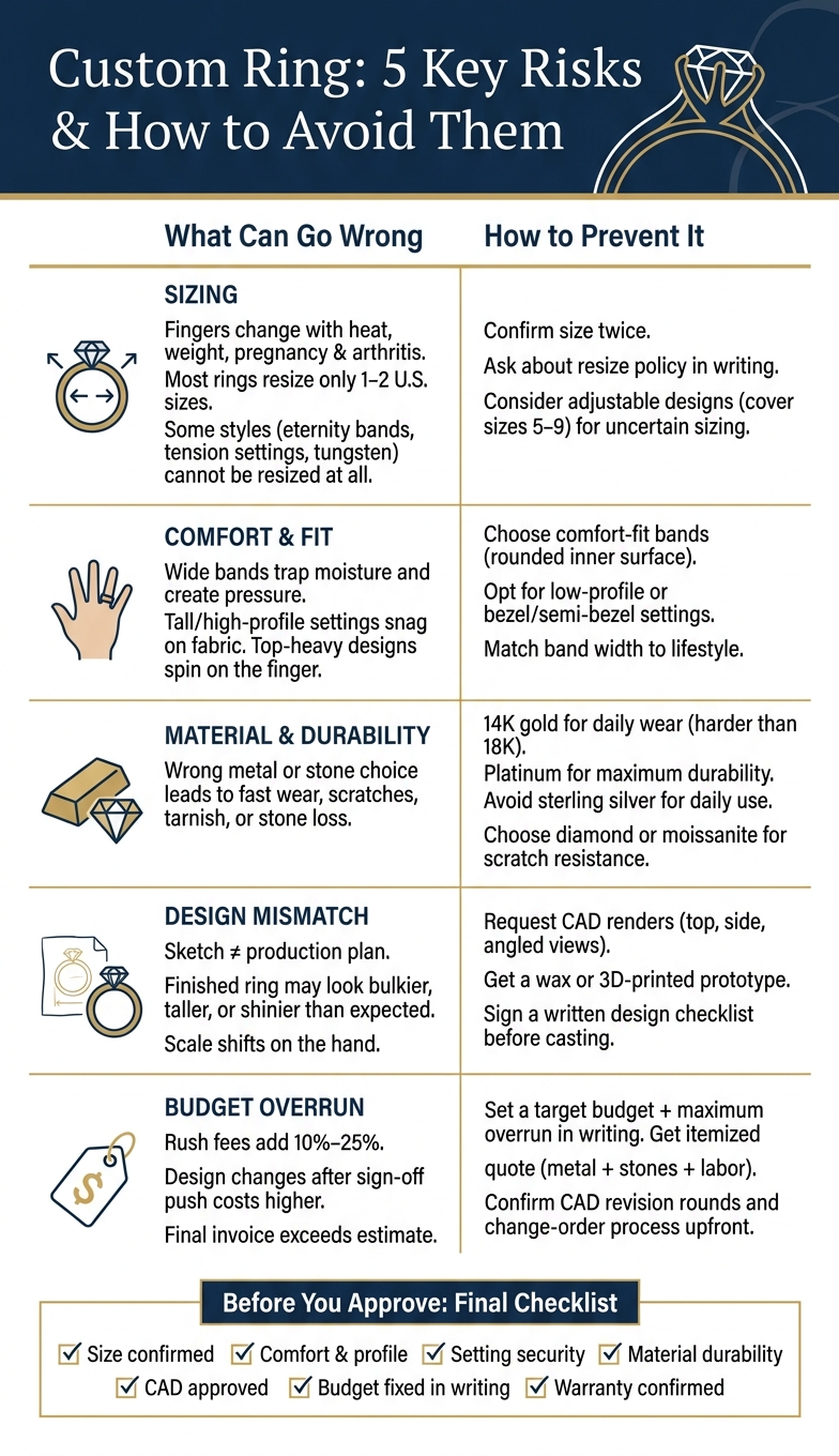 Custom Ring Risks & How to Avoid Them