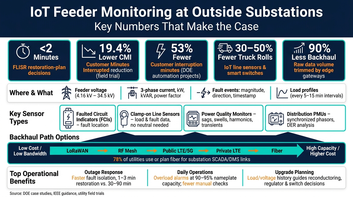 IoT Feeder Monitoring: Key Stats & Benefits for Outside Substations