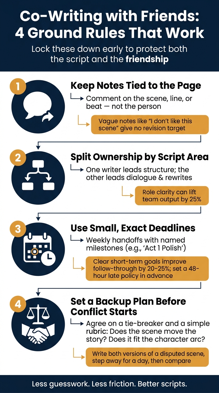 Co-Writing with Friends: 4 Ground Rules to Protect Your Script and Friendship