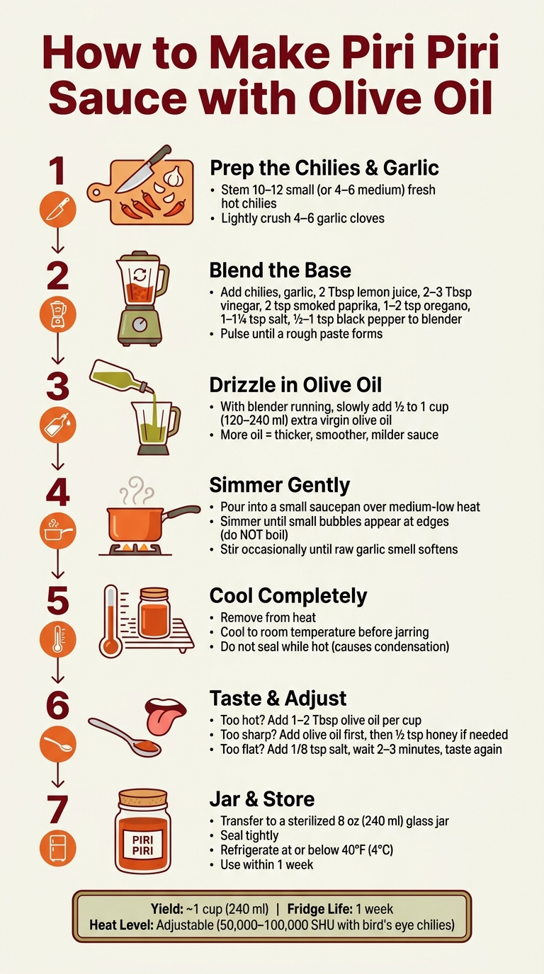 How to Make Piri Piri Sauce: Step-by-Step Visual Guide