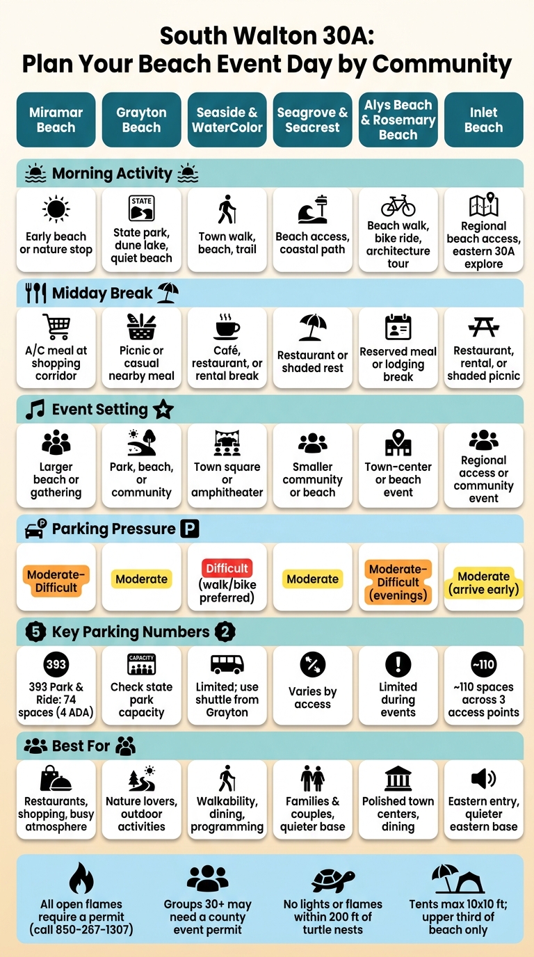 South Walton Beach Events: Quick Planning Guide by Community