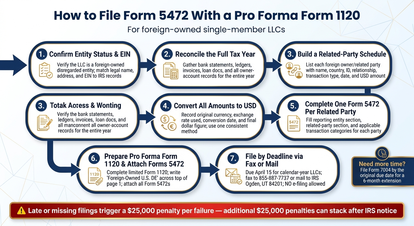 Foreign-Owned Single-Member LLC: Form 5472 Filing Process