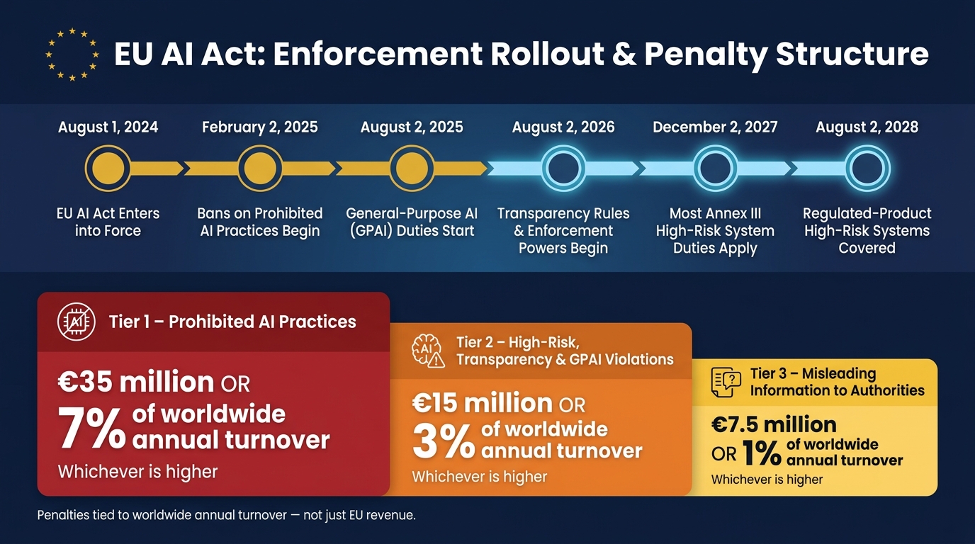 EU AI Act Enforcement Timeline: Key Dates & Penalties