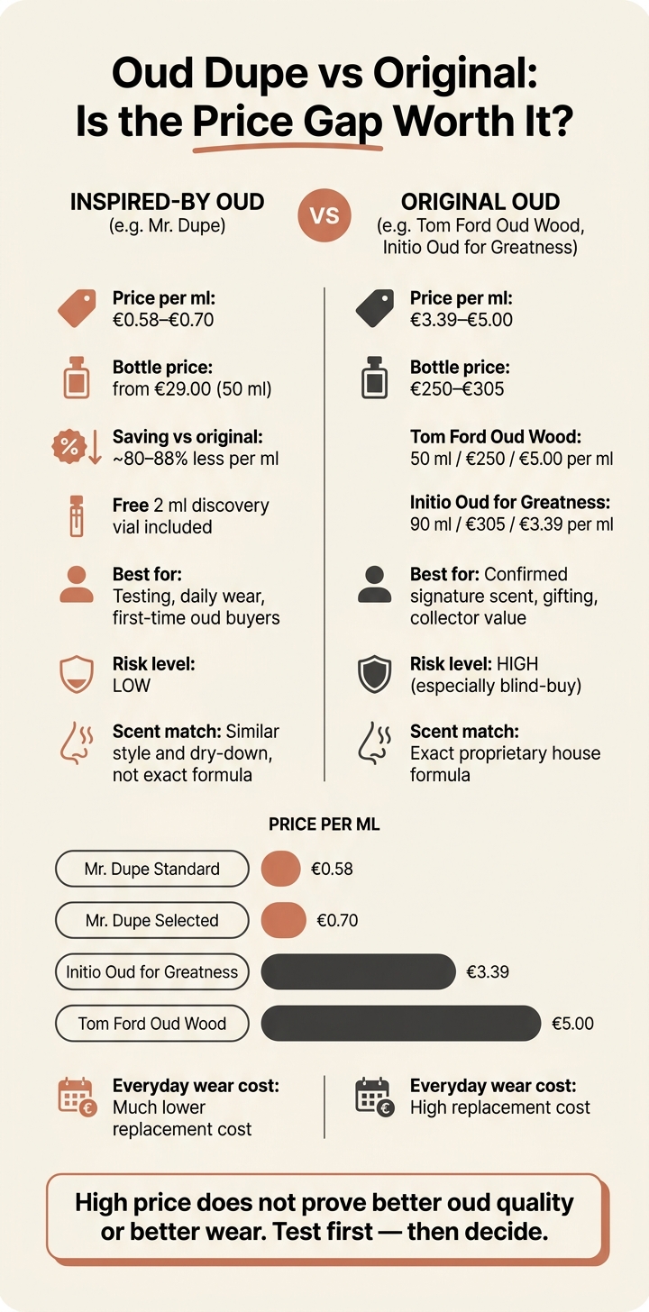 Oud Dupe vs Original: Price, Scent & Value Compared