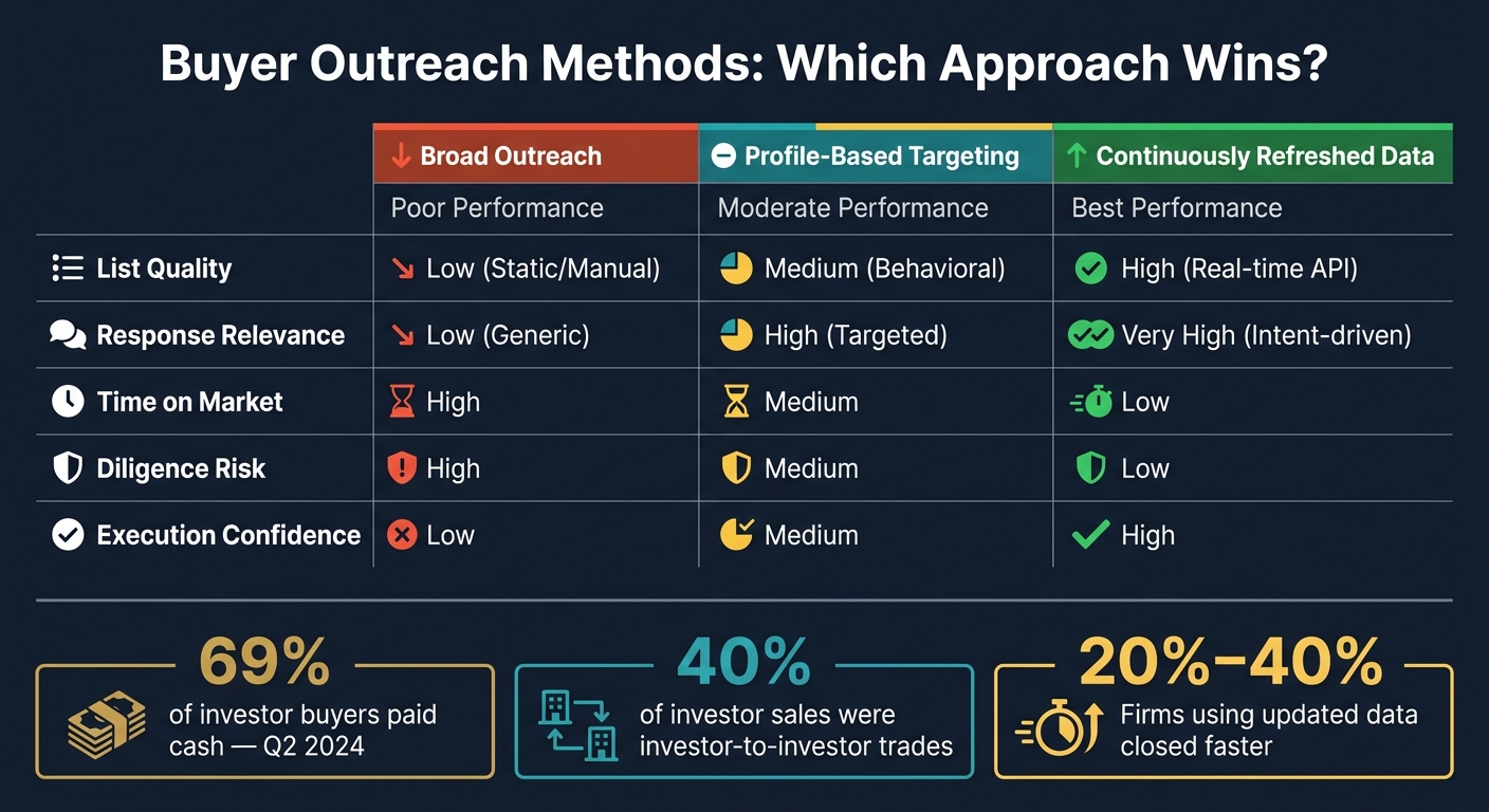 Profile-Based vs. Broad Outreach: Institutional Buyer Targeting Methods Compared
