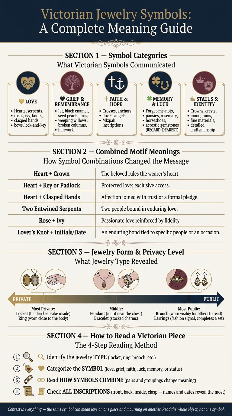 Victorian Jewelry Symbols: What Every Motif, Material & Form Means