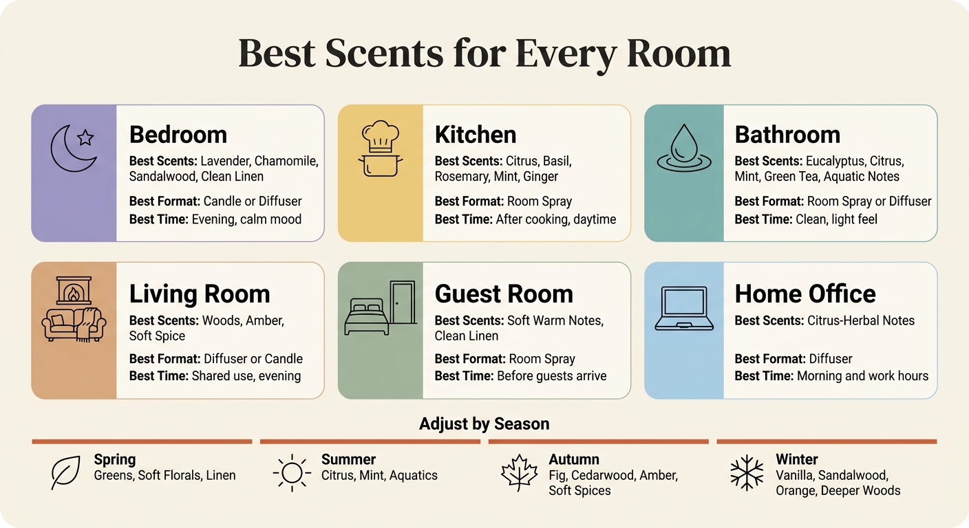 Best Scents & Formats for Every Room in Your Home