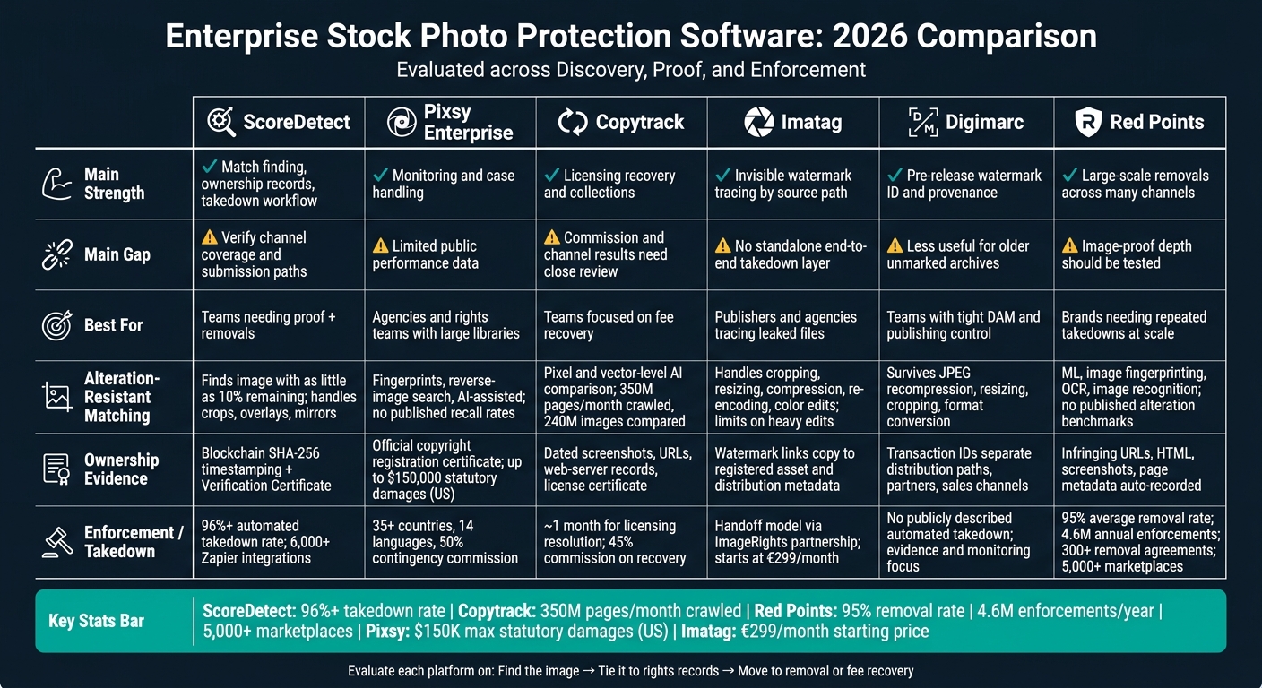 Enterprise Stock Photo Protection Software Comparison 2026