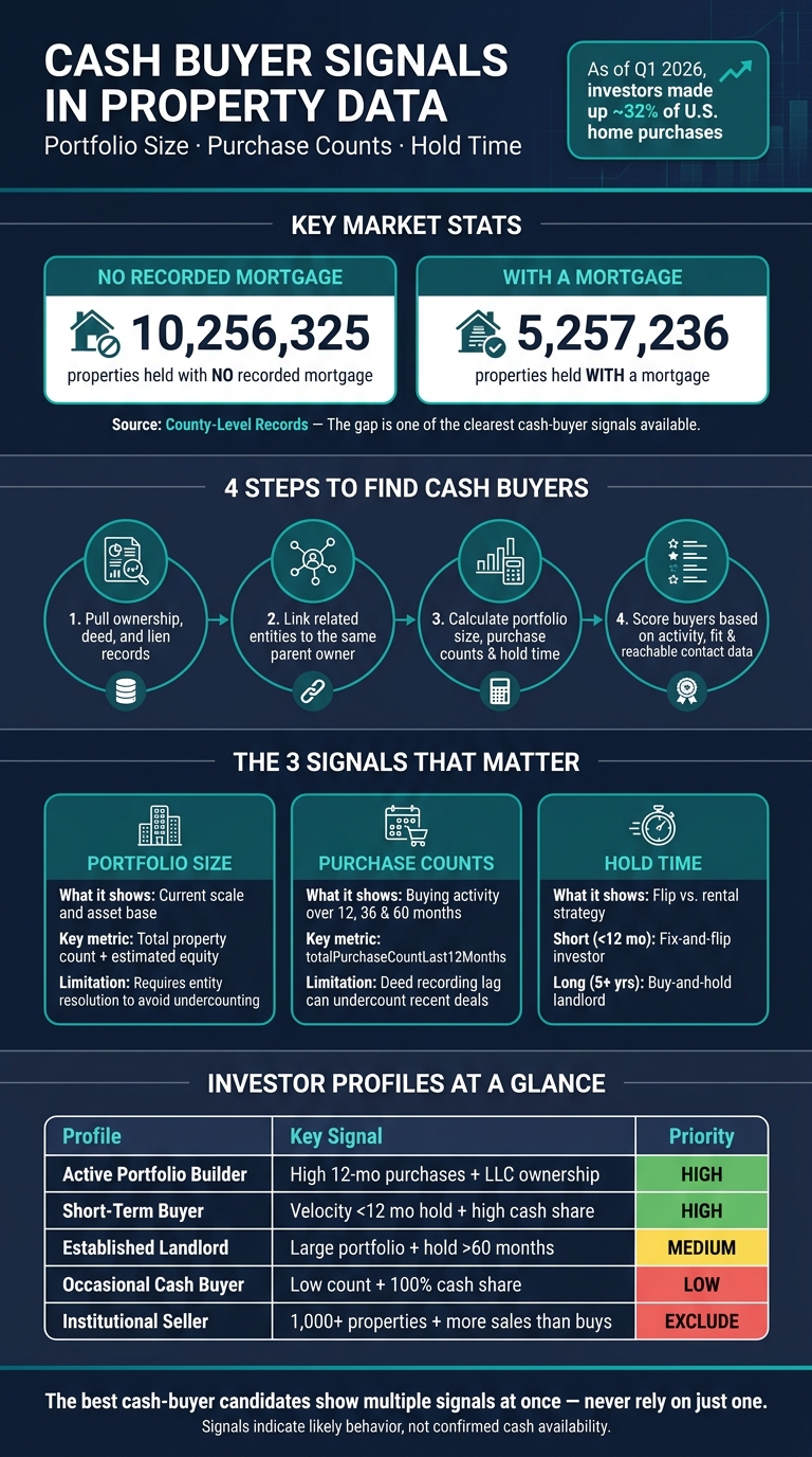 How to Identify Cash Buyers in Property Data: 4-Step Workflow