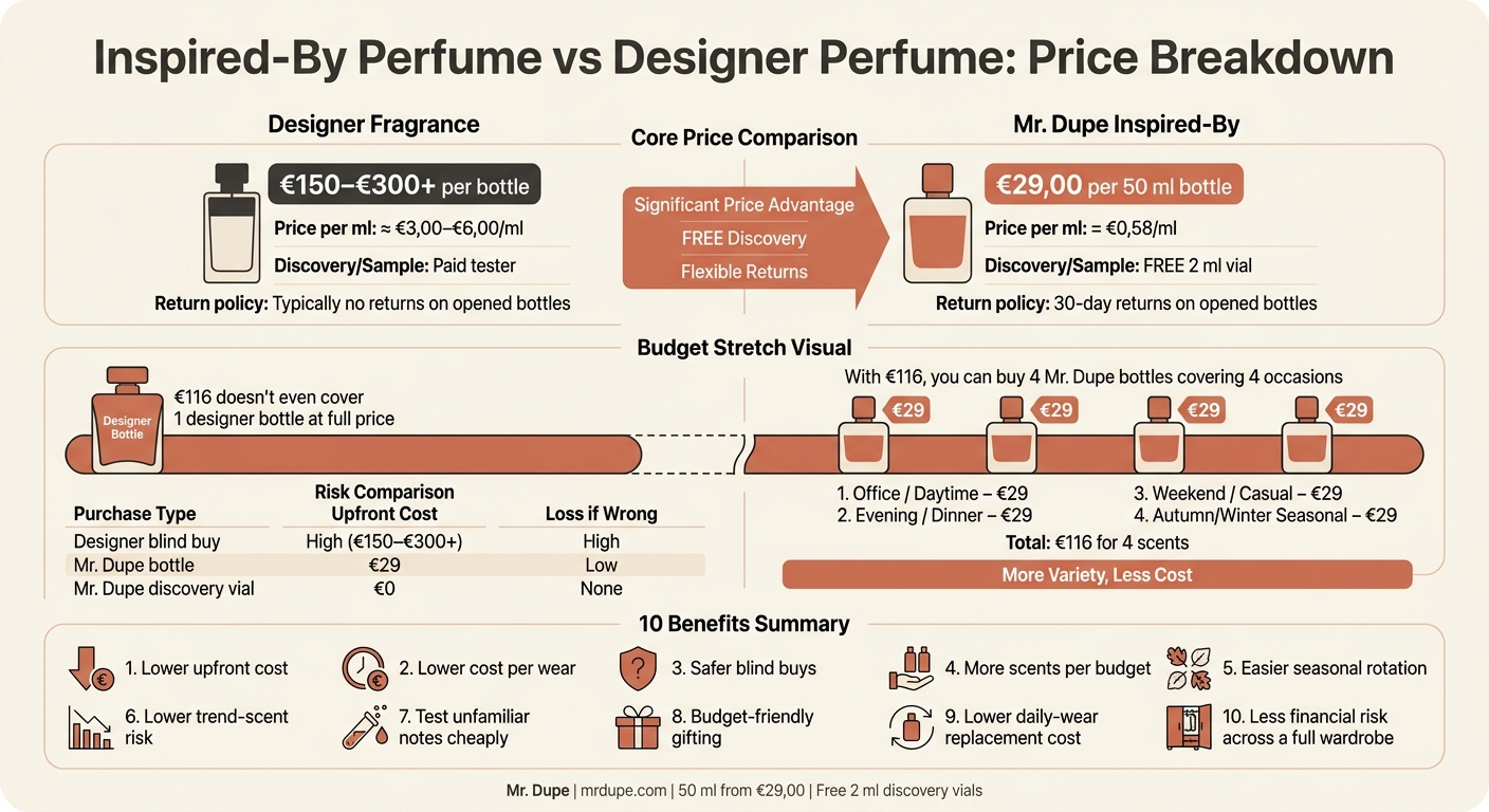 Inspired-By Perfume vs Designer Perfume: Price Breakdown