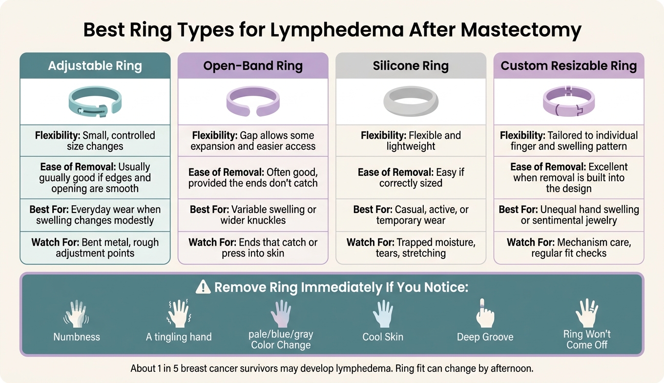 Best Ring Types for Lymphedema After Mastectomy