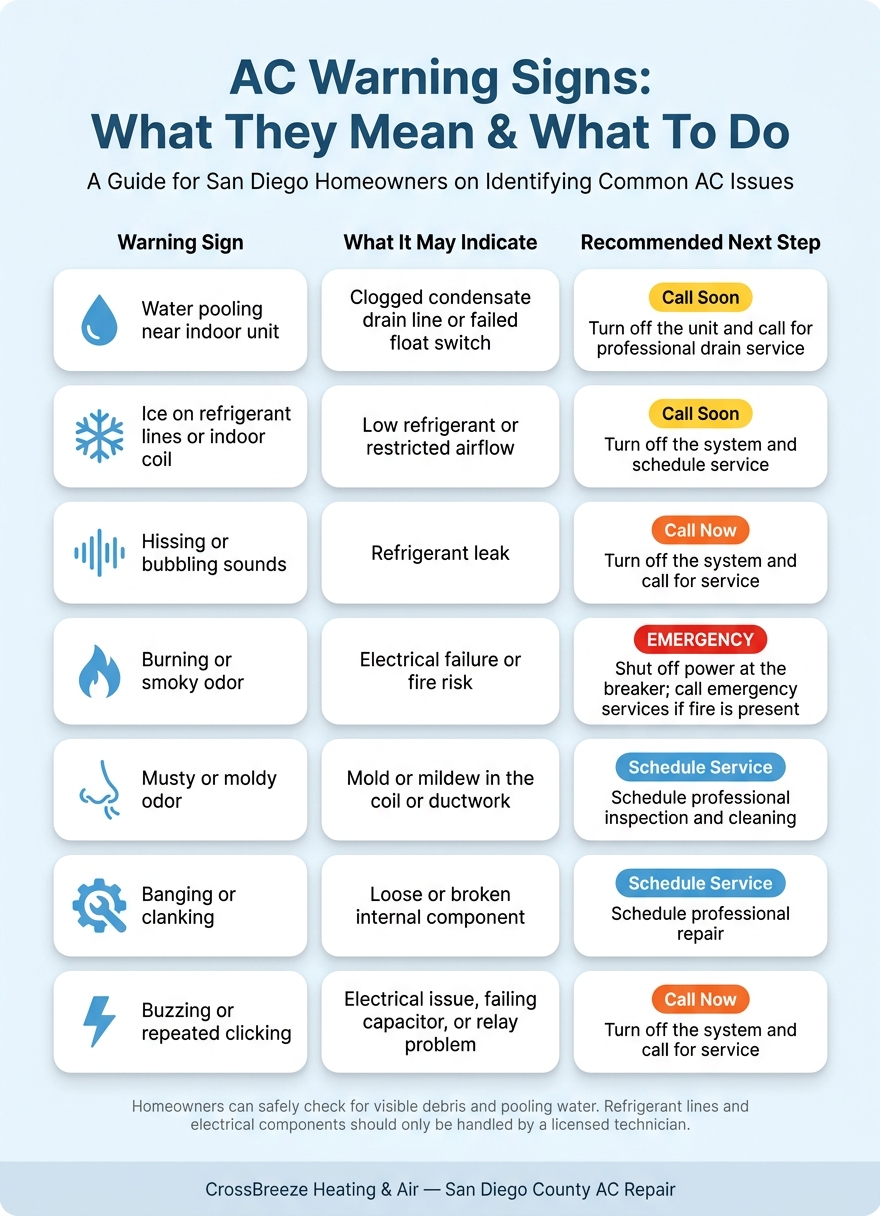 AC Warning Signs: What They Mean & What To Do