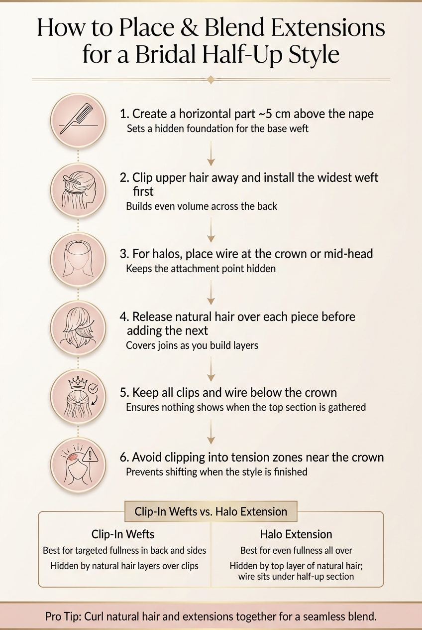 How to Create Bridal Half-Up Hair with Extensions: Step-by-Step Guide