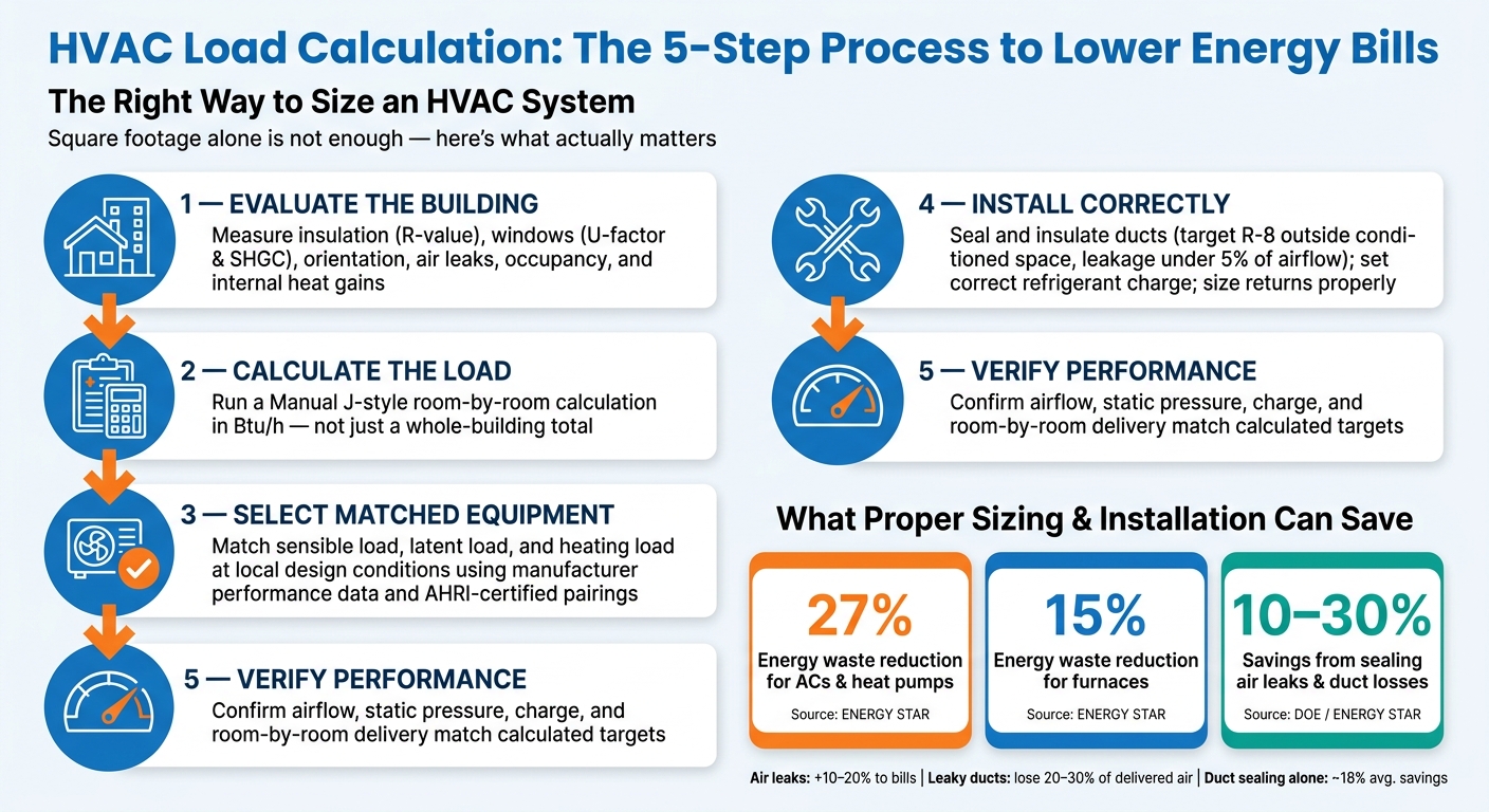 HVAC Load Calculation Process: 5 Steps to Lower Energy Bills