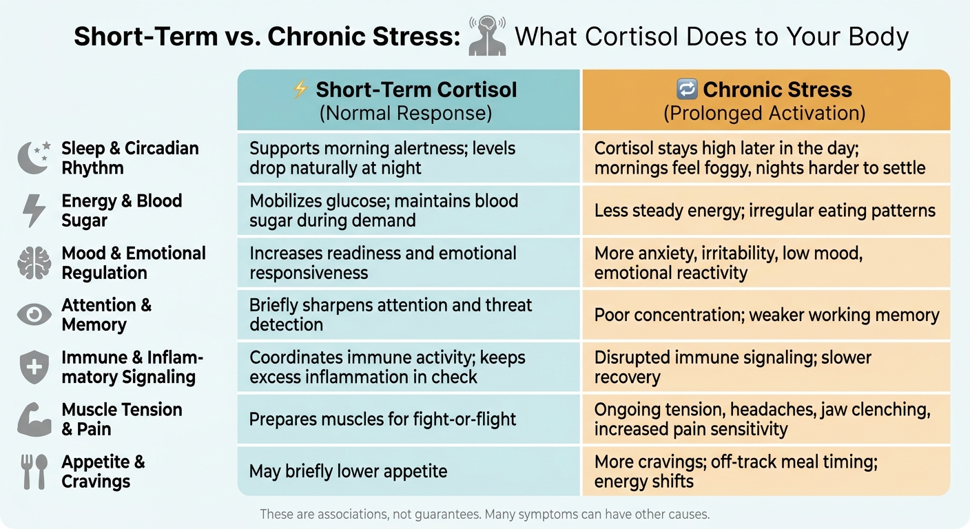 Short-Term vs. Chronic Stress: What Cortisol Does to Your Body