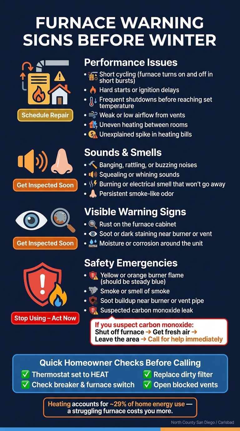 Furnace Warning Signs: When to Call, When to Stop Using It