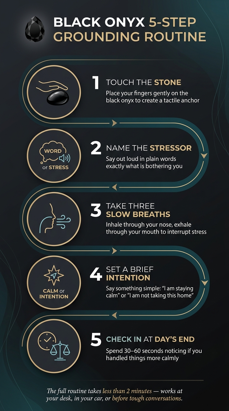Black Onyx 5-Step Grounding Routine for Stress Relief