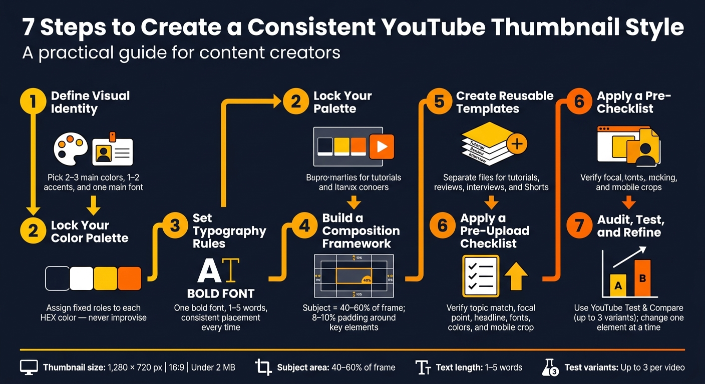 7 Steps to Create a Consistent YouTube Thumbnail Style