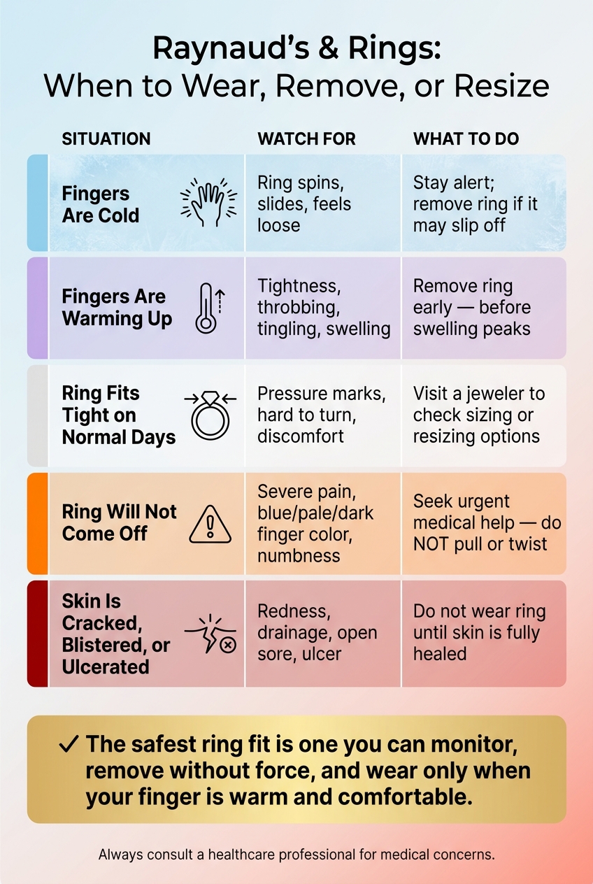 Raynaud's & Rings: When to Wear, Remove, or Resize