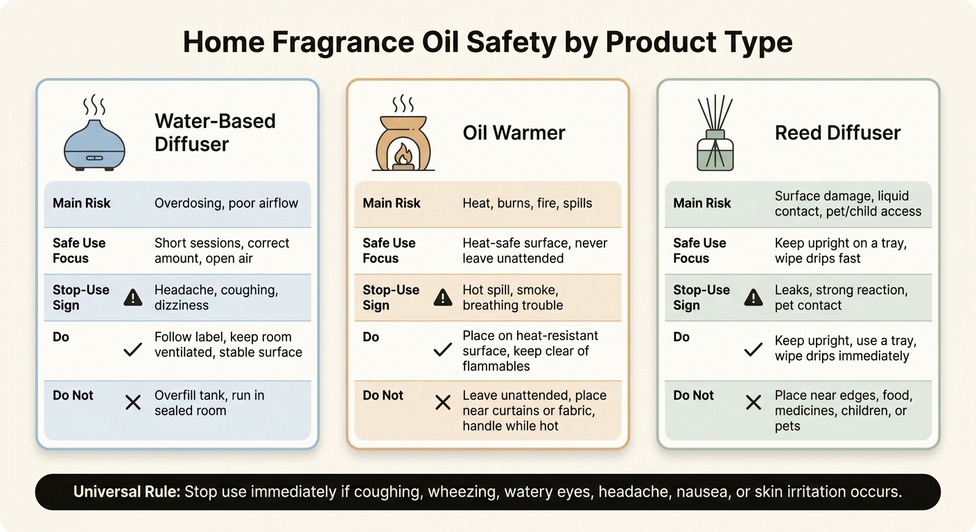 Home Fragrance Oil Safety: Diffuser vs Warmer vs Reed Diffuser