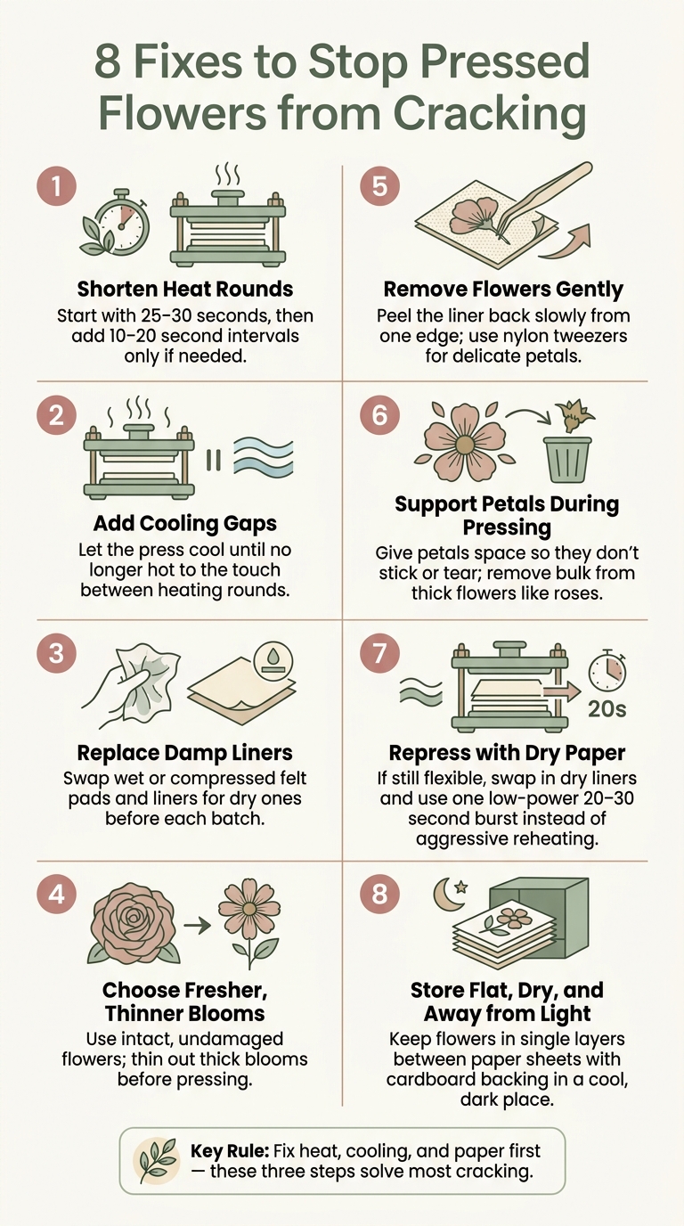 8 Fixes to Stop Pressed Flowers from Cracking