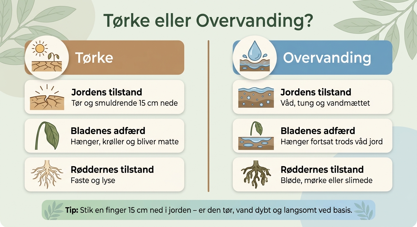 Tørke vs. Overvanding i Kirsebærlaurbær – Sådan Skelner Du