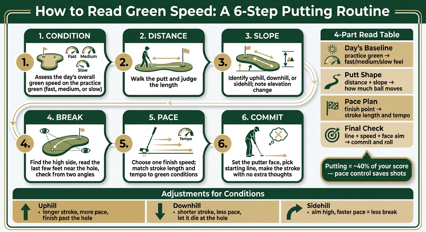 How to Read Green Speed: A 6-Step Putting Routine