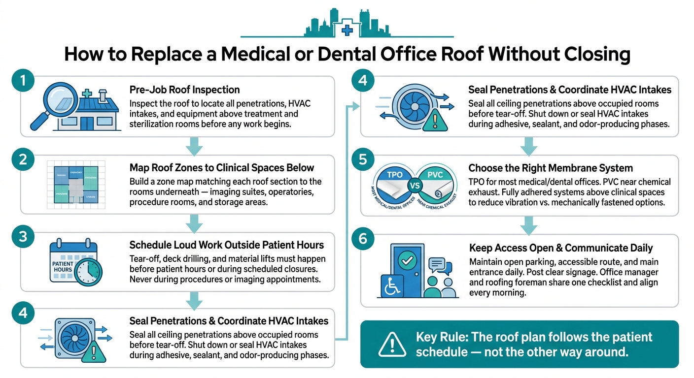 Medical & Dental Office Roof Replacement: Stay Open During Construction
