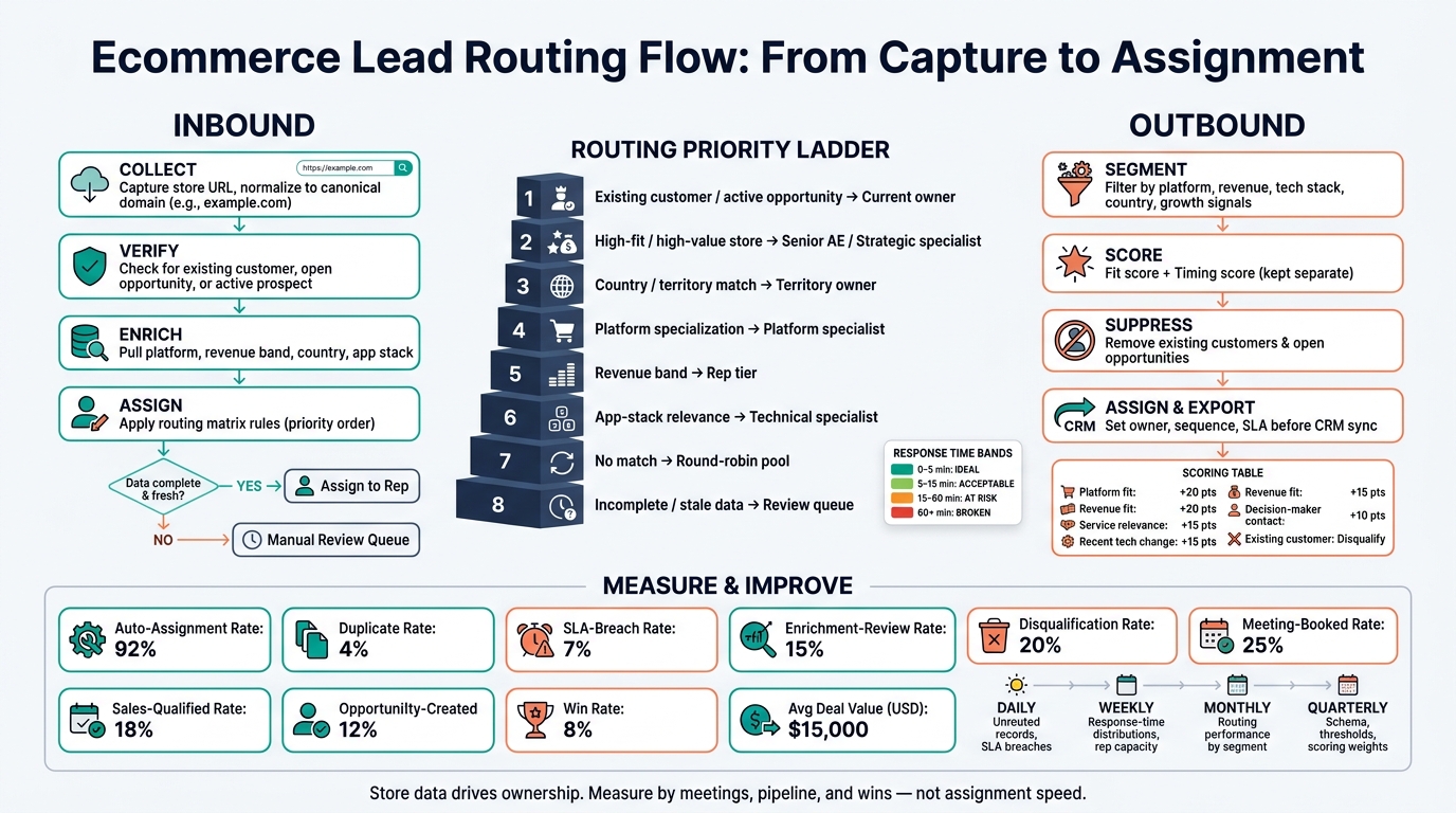 Ecommerce Lead Routing Flow: From Capture to Assignment