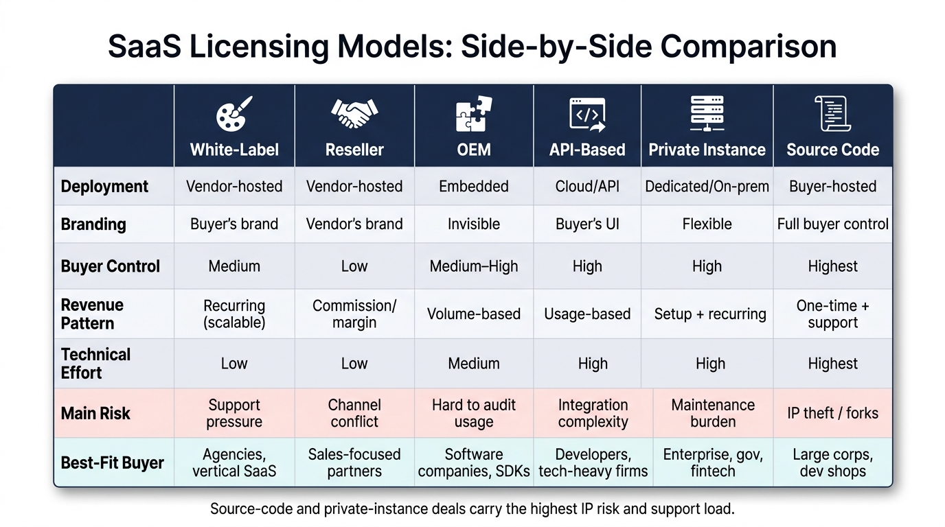 SaaS Licensing Models Compared: Which One Is Right for Your Deal?