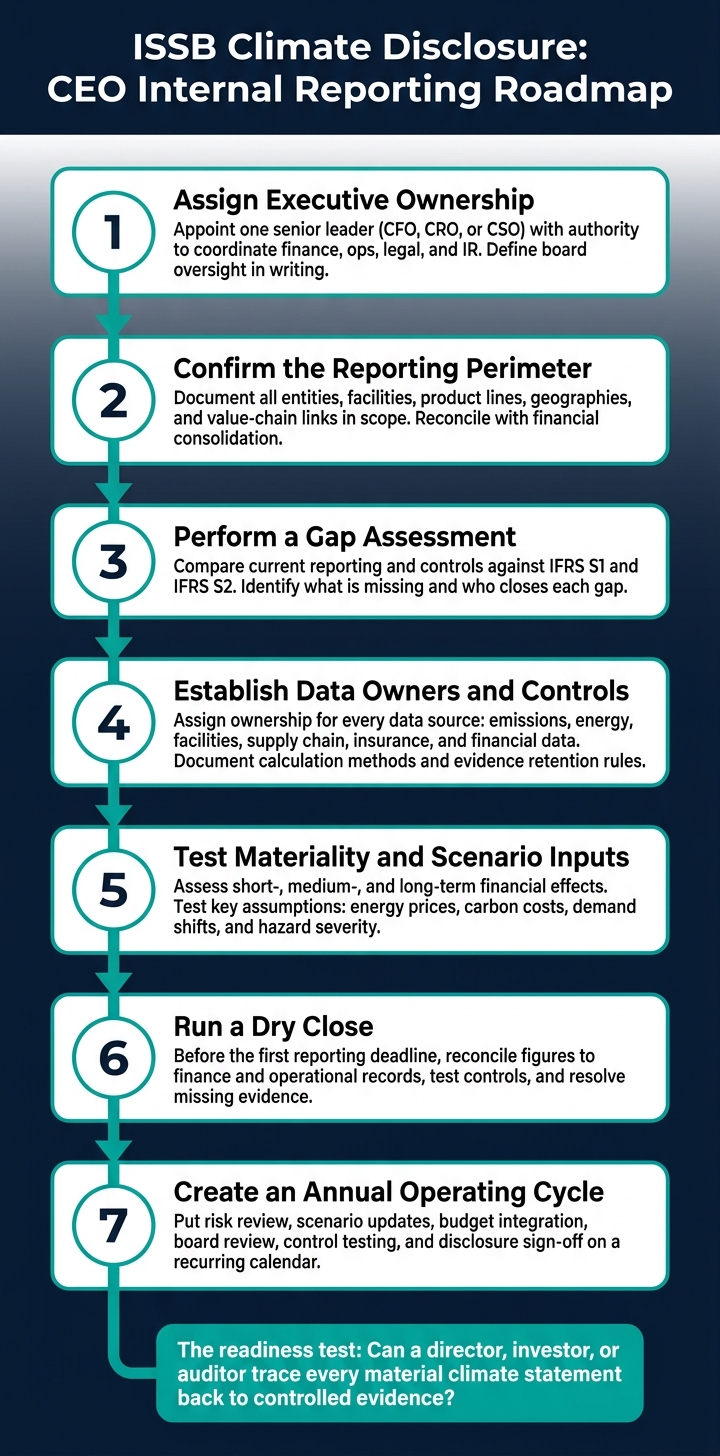 ISSB Climate Disclosure Readiness: 7-Step Action Plan for CEOs