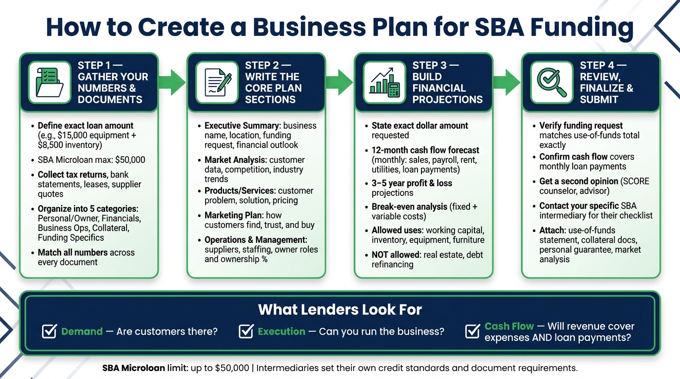 How to Write an SBA Business Plan: 4 Steps to Funding Approval
