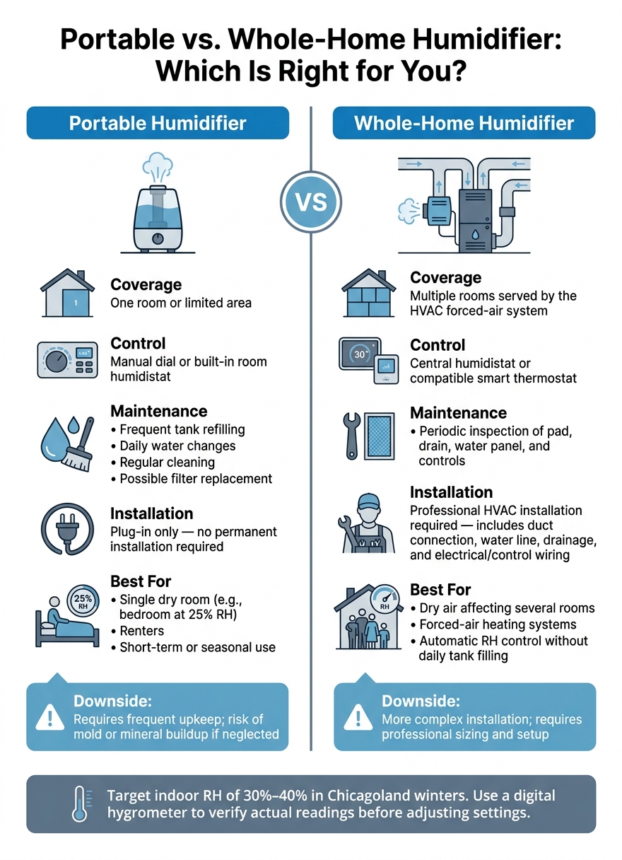 Portable vs. Whole-Home Humidifier: Which Is Right for You?