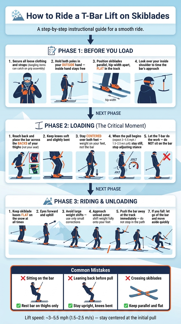 How to Ride a T-Bar Lift on Skiblades: Step-by-Step Guide