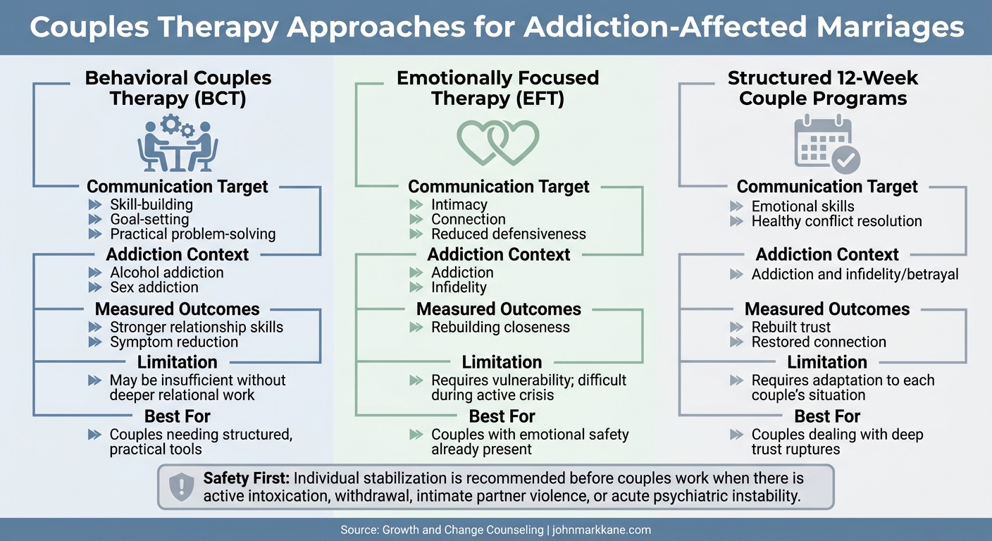 Couples Therapy Approaches for Addiction-Affected Marriages