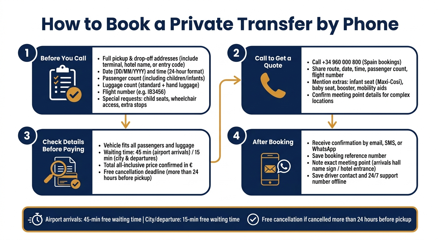 How to Book a Private Transfer by Phone: Step-by-Step Guide