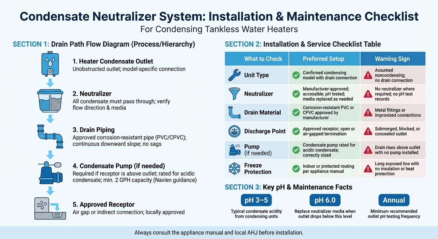 Condensate Neutralizer System: Installation & Maintenance Checklist