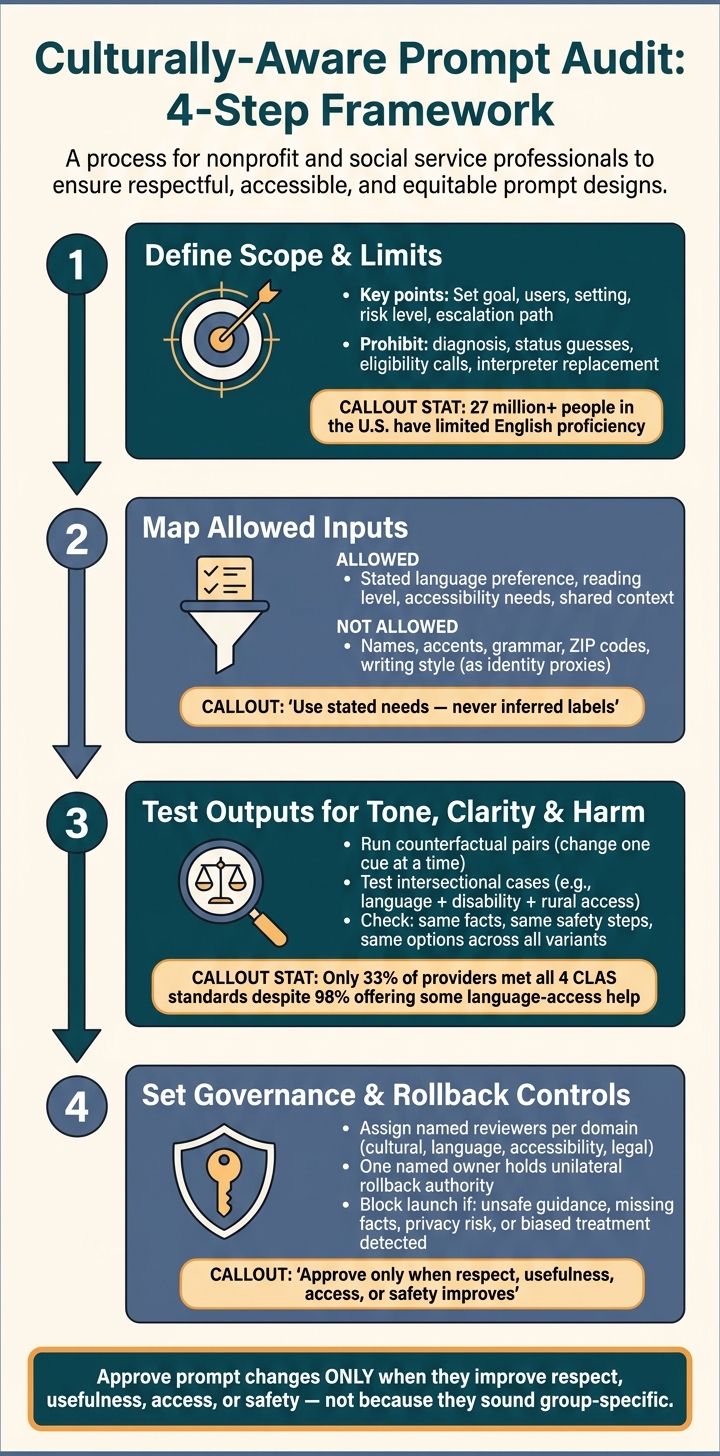 Culturally-Aware Prompt Audit: 4-Step Framework