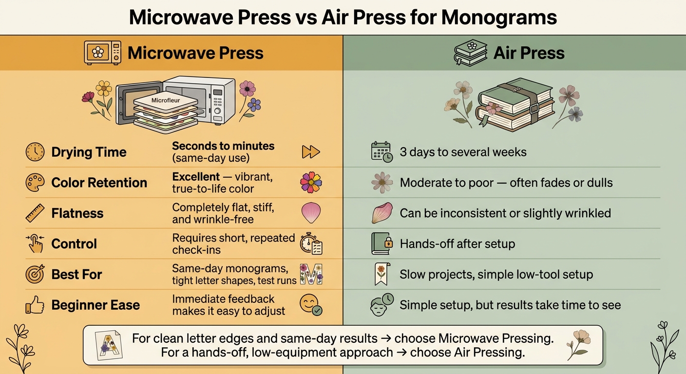 Microwave Press vs Air Press for Monograms: Quick Comparison