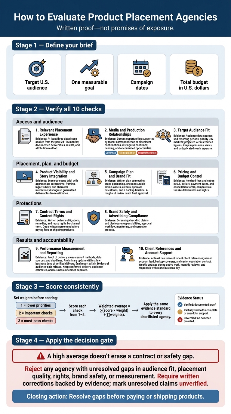 How to Evaluate Product Placement Agencies